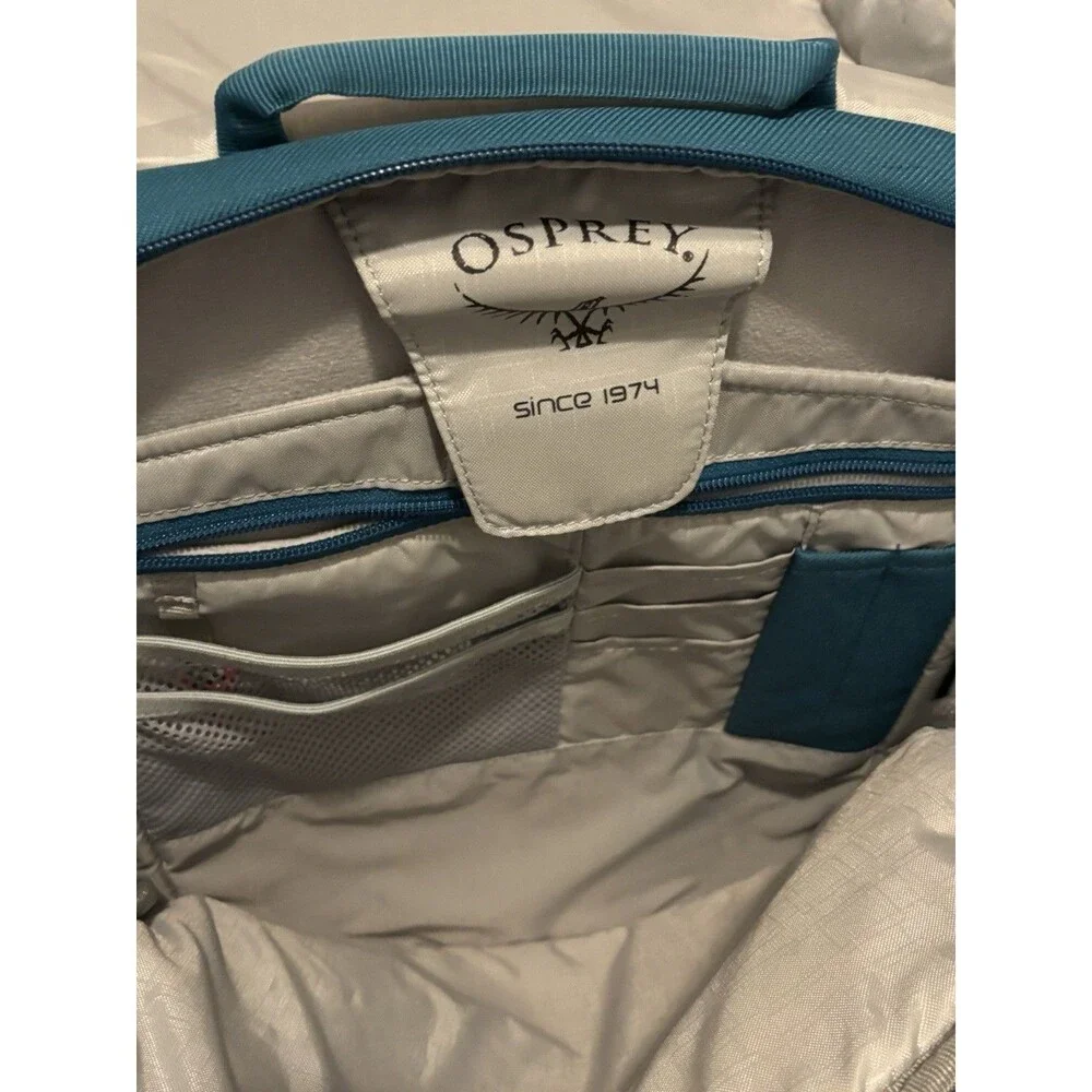 Osprey Pixel Port Daypack Backpack Teal Laptop Tablet Commuter